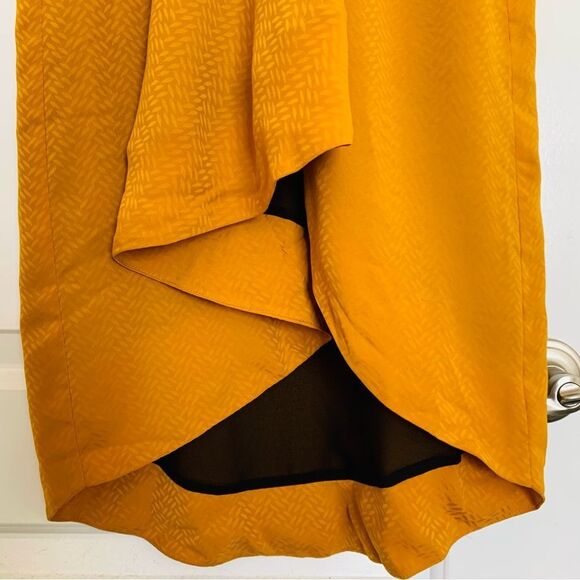 NWOT House of Harlow 1960 x REVOLVE Romina Midi Wrap Dress | S | Golden Mustard - Picture 7 of 12